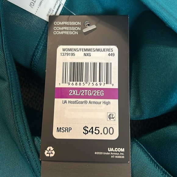 NWT Under Armour Women's Green Sports Bra - Picture 4 of 6